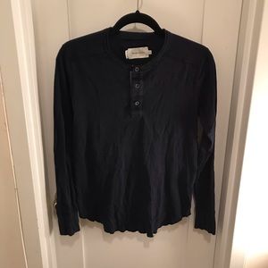 Navy Henley long sleeve